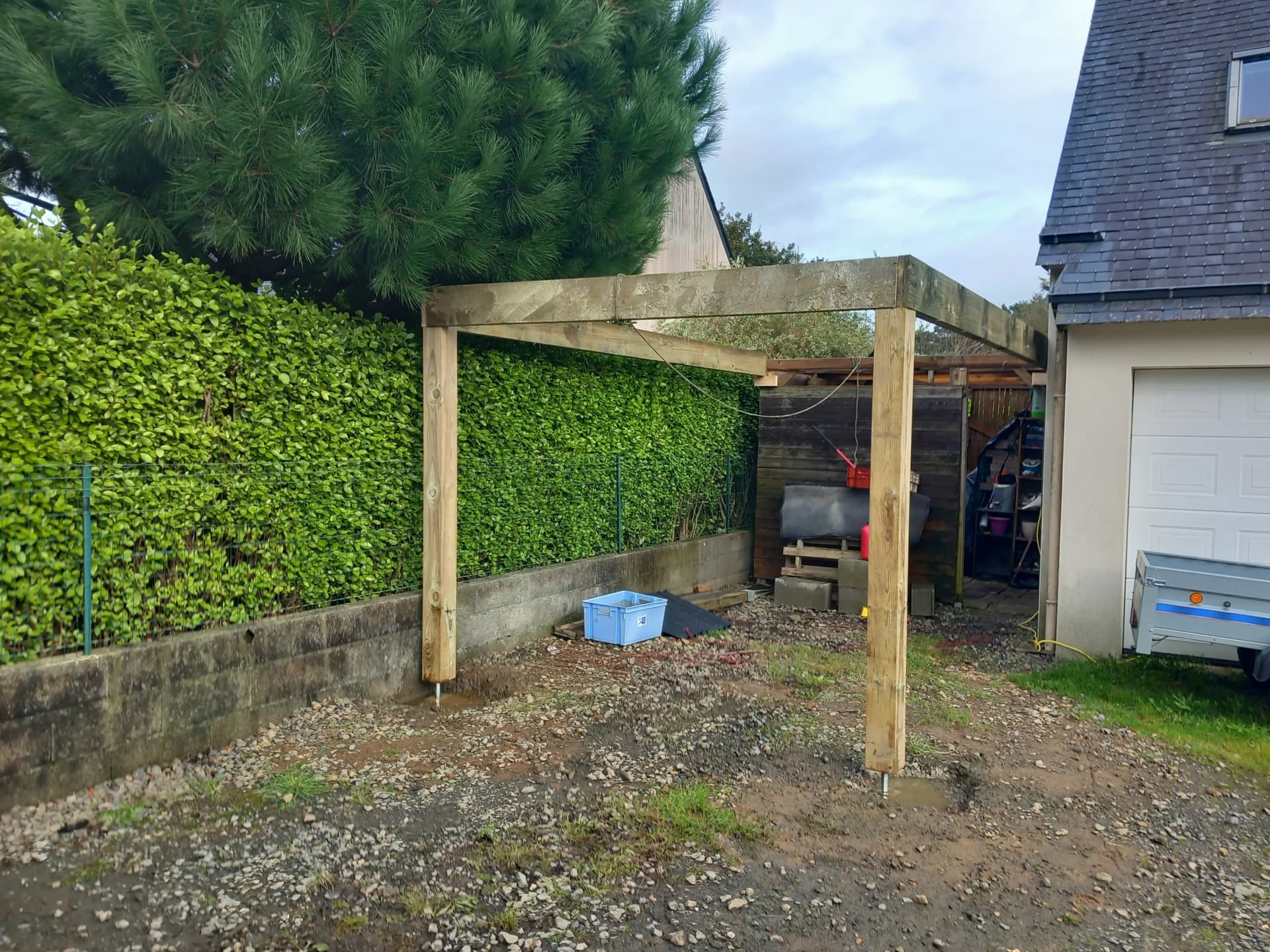 Vue avant construction